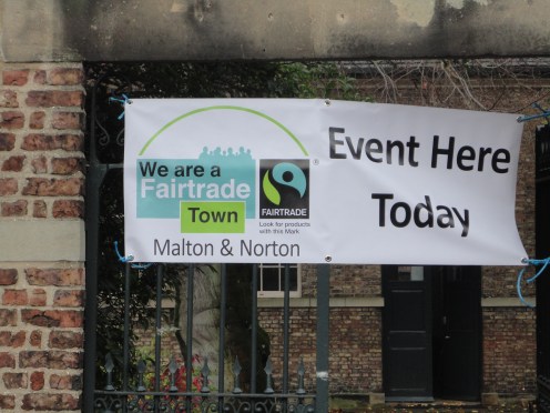 our brand new banner outside the Friends' Meeting House